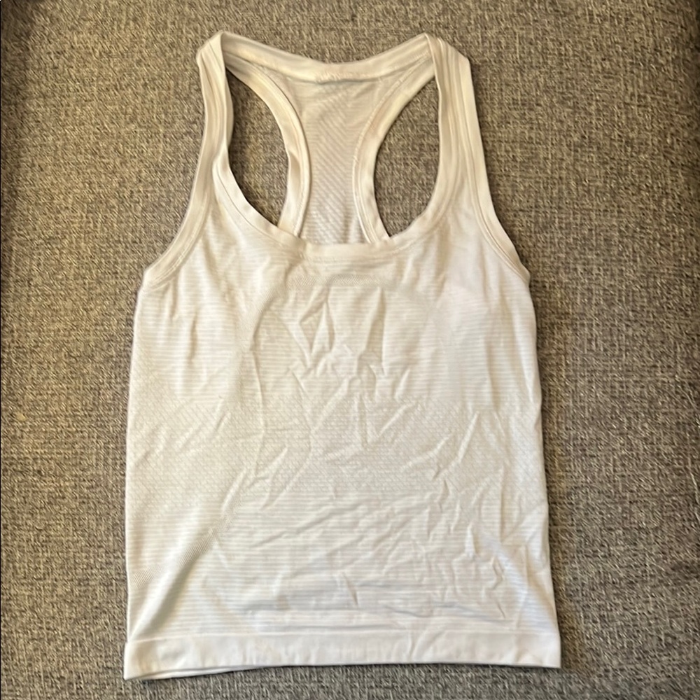 Lululemon Athletica White Tank Top